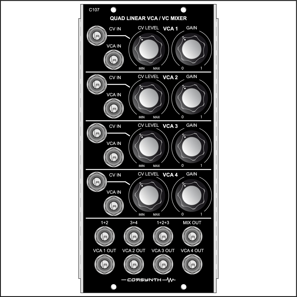 B-Stock - C107 Quad Linear VCA / VC Mixer
